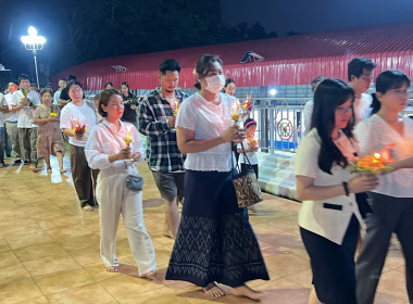 พิธีเวียนเทียน เนื่องในวันมาฆบูชา จังหวัดจันทบุรี ... พารามิเตอร์รูปภาพ 8
