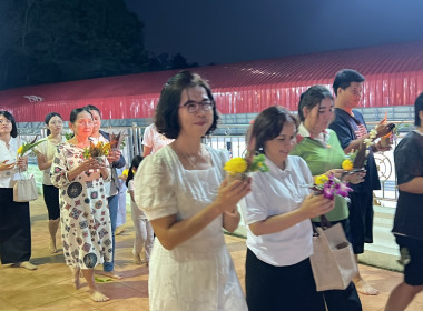 พิธีเวียนเทียน เนื่องในวันมาฆบูชา จังหวัดจันทบุรี ... พารามิเตอร์รูปภาพ 10